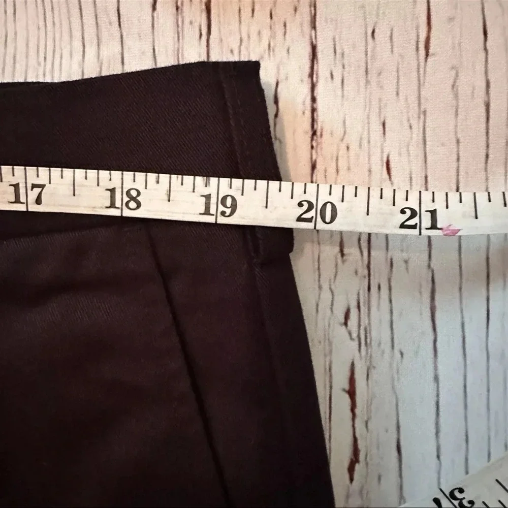 Croft & Barrow‎ Easy Care Khaki Black Pants Flat Front Size 38x29 NWT